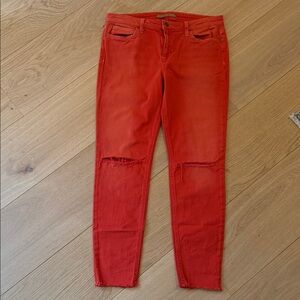 Joe's Jeans Washed Orange Skinny Jeans